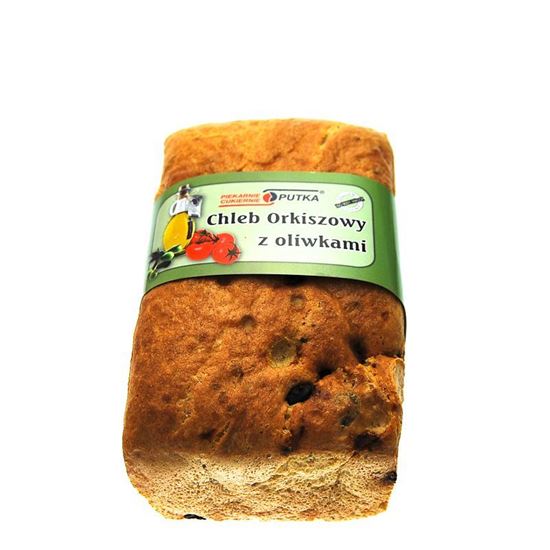 Obrazek Putka Chleb orkiszowy z oliwkami 350g sztuka