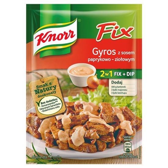 Obrazek Knorr Fix Gyros z sosem paprykowo-ziołowym 38 g