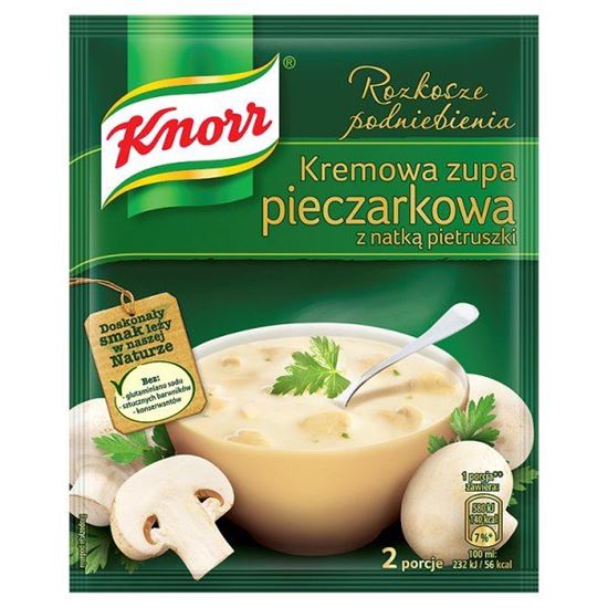 Obrazek Knorr Rozkosze podniebienia Kremowa zupa pieczarkowa z natką pietruszki 49 g