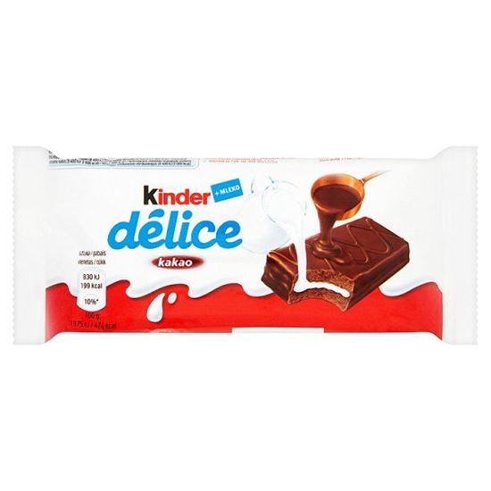 Obrazek Kinder délice kakao Kakaowy biszkopt z mlecznym nadzieniem 42 g
