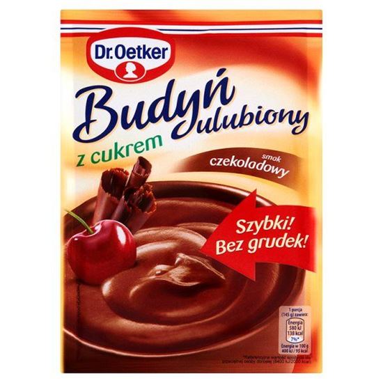 Obrazek Dr. Oetker Budyń ulubiony z cukrem smak czekoladowy 80 g