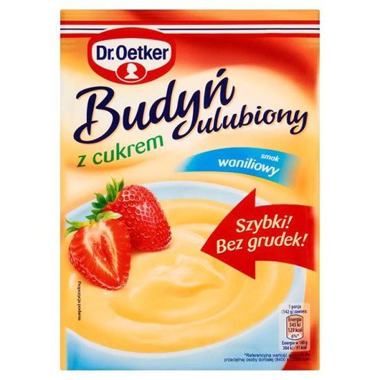 Obrazek Dr. Oetker Budyń ulubiony z cukrem smak waniliowy 70 g