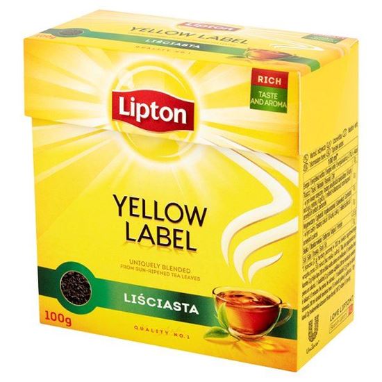 Obrazek Lipton Yellow Label Herbata czarna liściasta 100 g