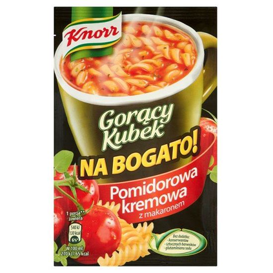 Obrazek Knorr Gorący Kubek Na bogato! Pomidorowa kremowa z makaronem 36 g