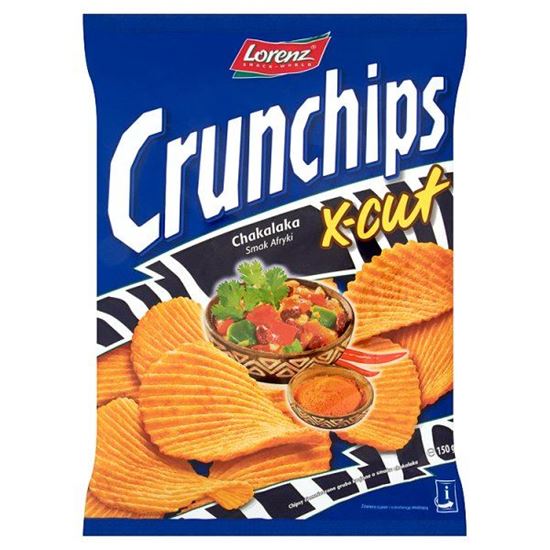 Obrazek Crunchips X-Cut Chakalaka Smak Afryki Chipsy ziemniaczane 150 g
