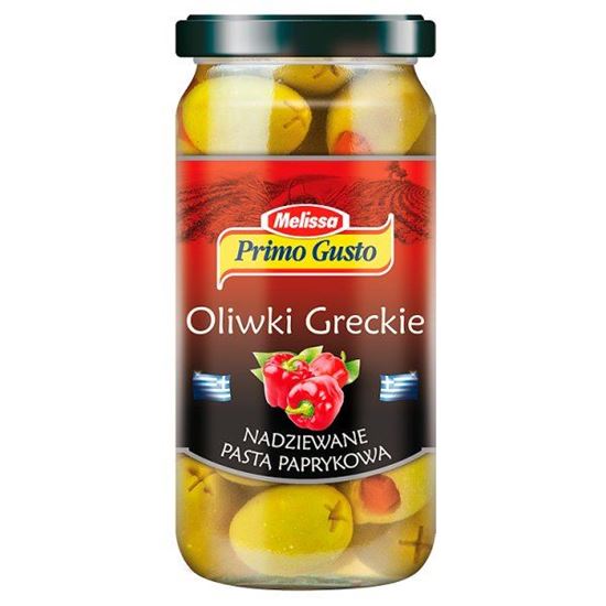 Obrazek Primo Gusto Melissa Oliwki greckie nadziewane pastą paprykową 240 g