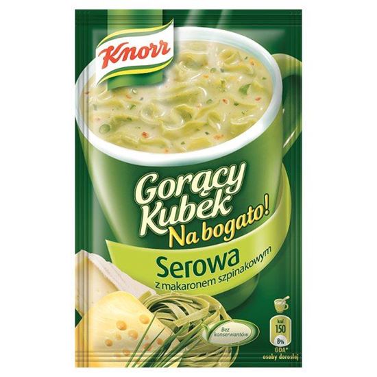 Obrazek Knorr Gorący Kubek Na bogato! Serowa z makaronem szpinakowym 39 g