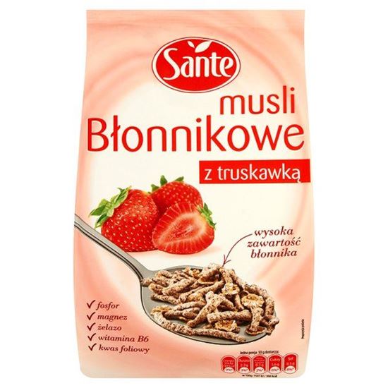 Obrazek Sante Musli błonnikowe z truskawką 200 g