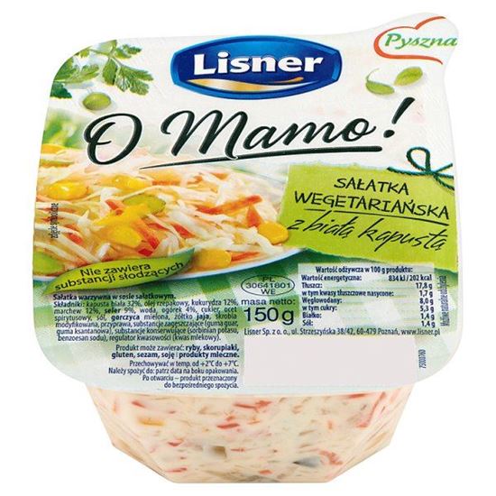 Obrazek Lisner O Mamo! Sałatka wegetariańska z białą kapustą 150 g