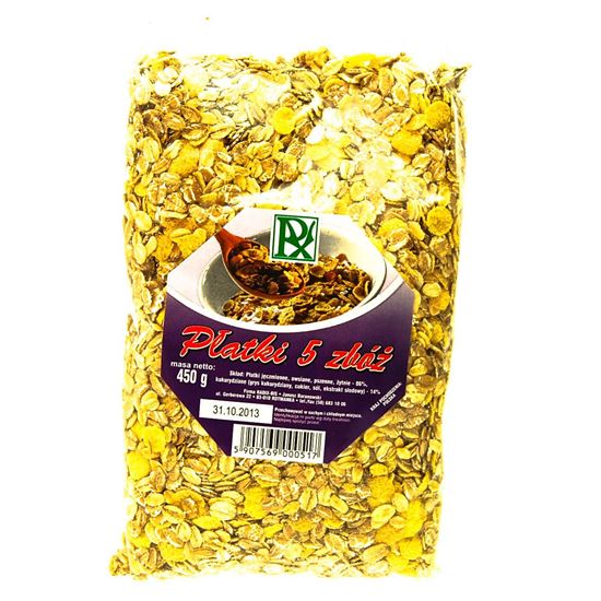 Obrazek Radix płatki 5 zbóż 450 g