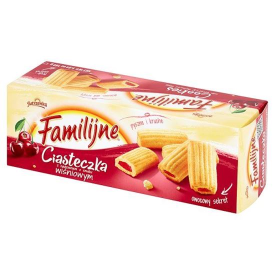 Obrazek Familijne Ciasteczka z nadzieniem o smaku wiśniowym 160 g