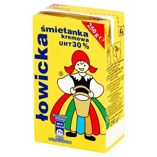 Obrazek Łowicz Śmietanka łowicka kremowa UHT 30% 250 g