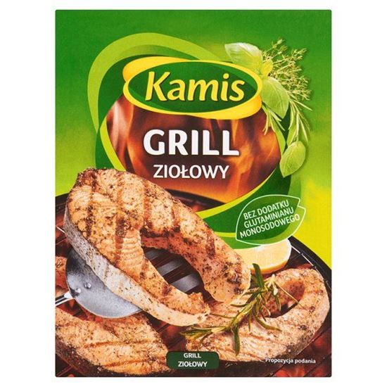 Obrazek Kamis Grill Ziołowy Mieszanka przyprawowa 25 g