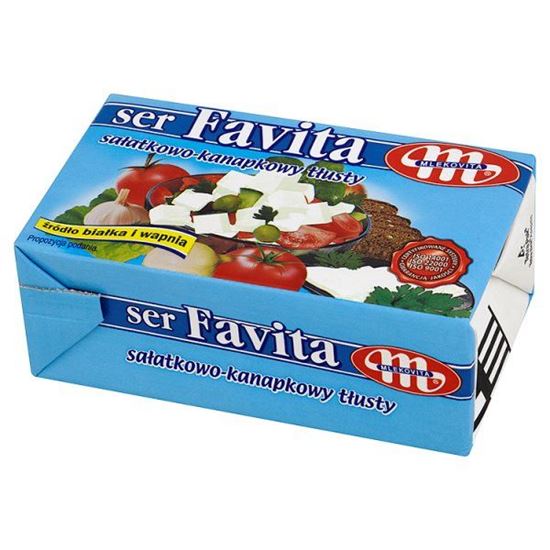 Obrazek Mlekovita Favita Ser sałatkowo-kanapkowy tłusty 270 g