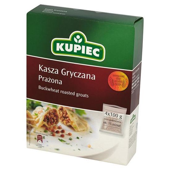 Obrazek Kupiec Kasza gryczana prażona 400 g (4 torebki)