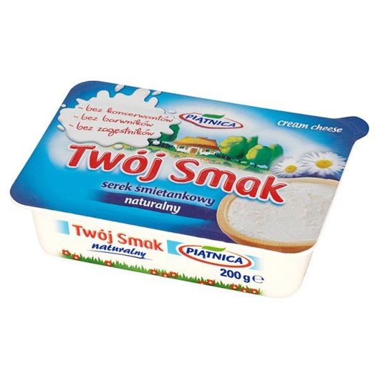 Obrazek Piątnica Twój Smak Serek śmietankowy naturalny 200 g