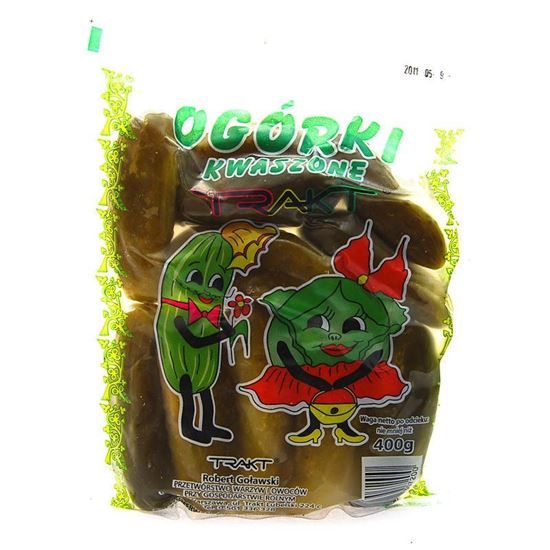 Obrazek Trakt ogórki kwaszone folia 500g