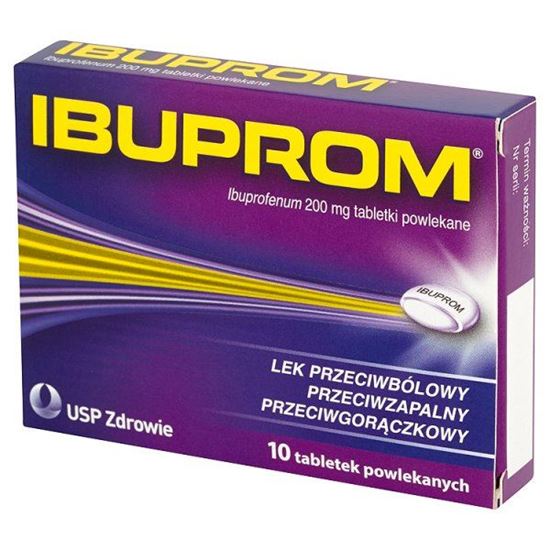 Obrazek Ibuprom 200 mg Tabletki powlekane 10 tabletek