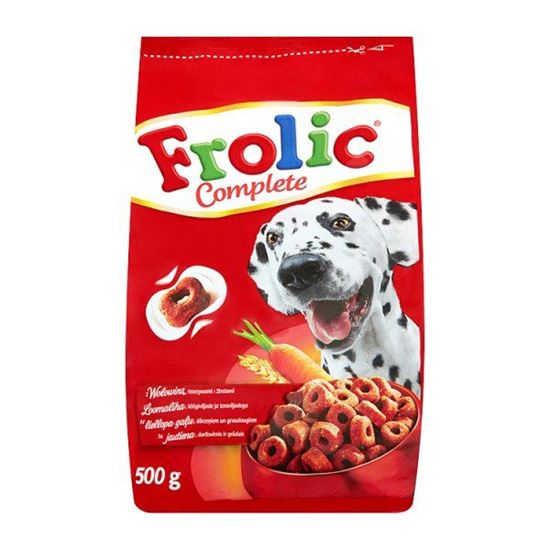 Obrazek Frolic Complete z wołowiną warzywami i zbożami Karma pełnoporcjowa 500 g