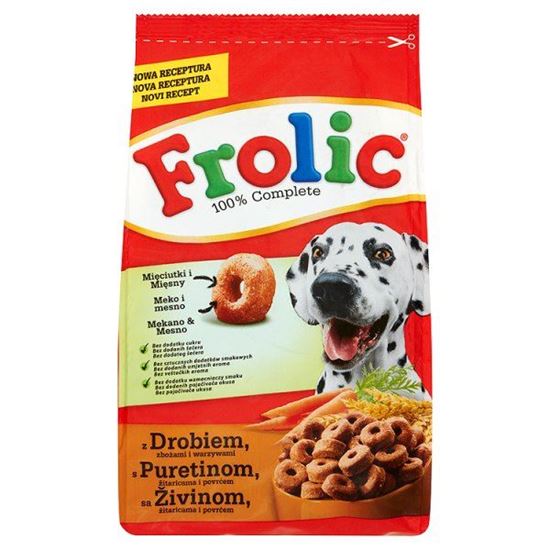 Obrazek Frolic Complete z drobiem zbożami i warzywami Karma pełnoporcjowa 500 g