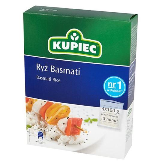 Obrazek Kupiec Ryż basmati 400 g (4 torebki)