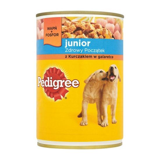 Obrazek Pedigree Junior z kurczakiem w galaretce Karma pełnoporcjowa 400 g