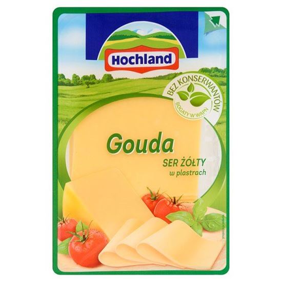 Obrazek Hochland Gouda Ser żółty w plastrach 150 g