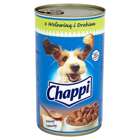 Obrazek Chappi z wołowiną i drobiem Karma pełnoporcjowa 1200 g