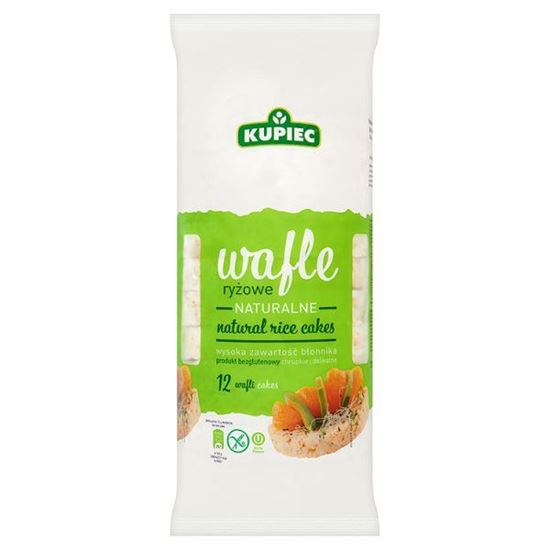 Obrazek Kupiec Wafle ryżowe naturalne 120 g (12 sztuk)