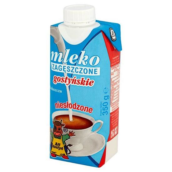 Obrazek SM Gostyń Mleko gostyńskie zagęszczone niesłodzone 7,5% 350 g