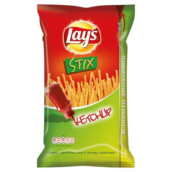 Obrazek Lay's Stix Ketchup Chipsy ziemniaczane 160 g