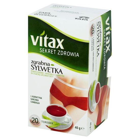 Obrazek Vitax Sekret Zdrowia Zgrabna Sylwetka Herbata suplement diety 40 g (20 torebek)