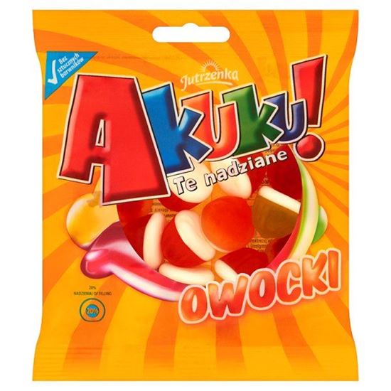 Obrazek Jutrzenka Akuku! Te nadziane Owocki Żelki 90 g