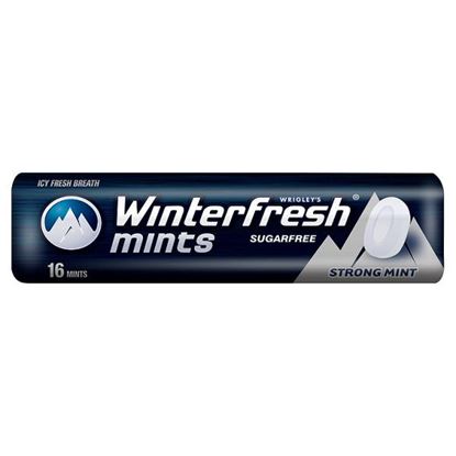 Obrazek Winterfresh Strong Mints Miętusy bez cukru 28 g (16 miętusów)