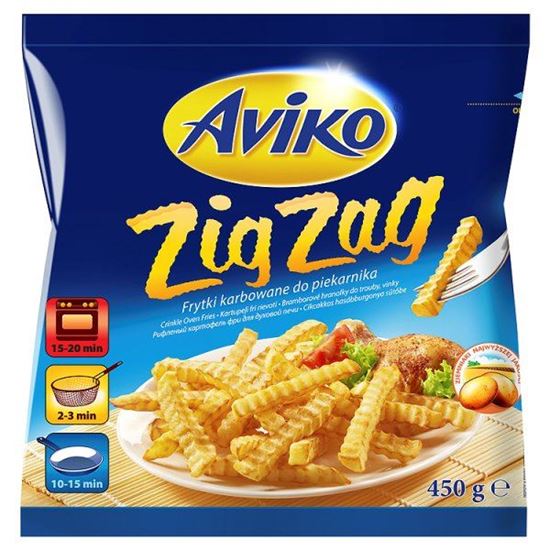 Obrazek Aviko Zig Zag Frytki karbowane do piekarnika 450 g