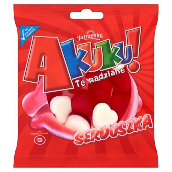 Obrazek Jutrzenka Akuku! Te nadziane Serduszka Żelki 90 g