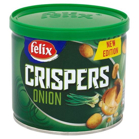 Obrazek Felix Crispers Orzeszki ziemne smażone w chrupkiej skorupce o smaku cebulowym 110 g