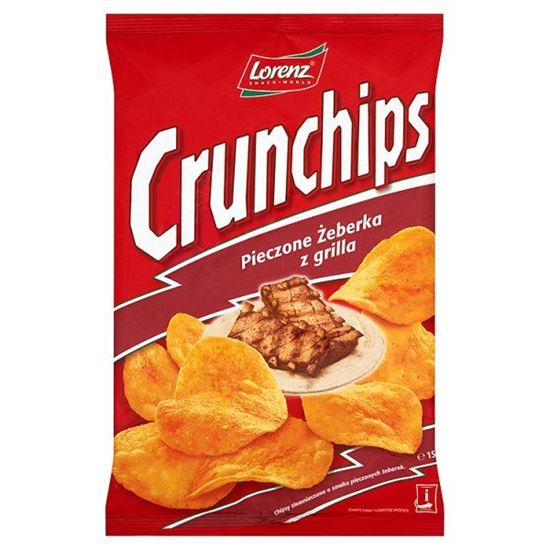Obrazek Crunchips Pieczone żeberka z grilla Chipsy ziemniaczane 150 g