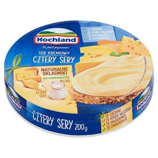 Obrazek Hochland Ser kremowy w trójkącikach Cztery Sery 200 g