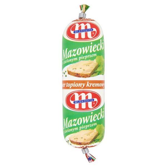 Obrazek Mlekovita Mazowiecki z zielonym pieprzem Ser topiony kremowy 100 g