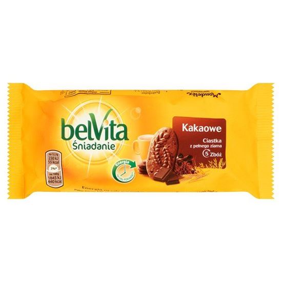 Obrazek belVita Śniadanie Kakaowe Ciastka z pełnego ziarna 50 g
