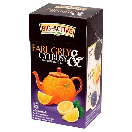Obrazek Big-Active Earl Grey & Cytrusy Herbata czarna z cytrusami 40 g (20 torebek)
