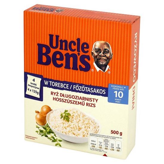 Obrazek Uncle Ben's Ryż długoziarnisty 500 g (4 torebki)
