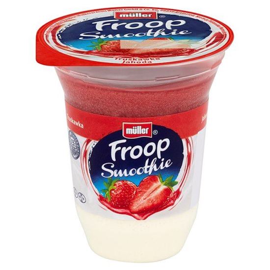 Obrazek Müller Froop Smoothie Truskawka Produkt mleczny 150 g