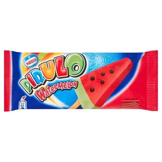 Obrazek Pirulo Lody wodne arbuzowe i jabłkowe z kakaowymi minidropsami 73 ml