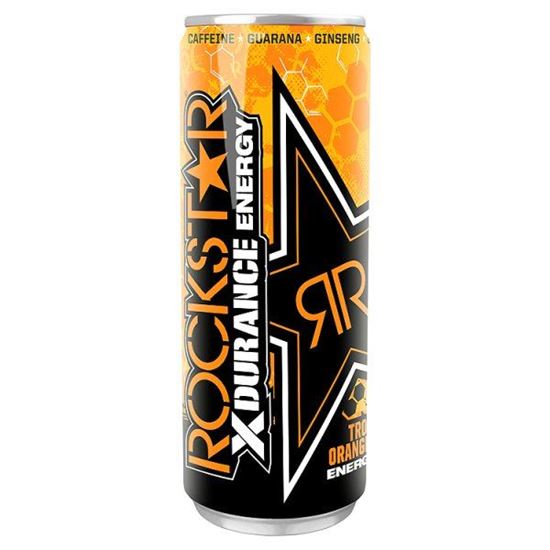Obrazek Rockstar Xdurance Tropical Orange Gazowany napój energetyzujący 250 ml