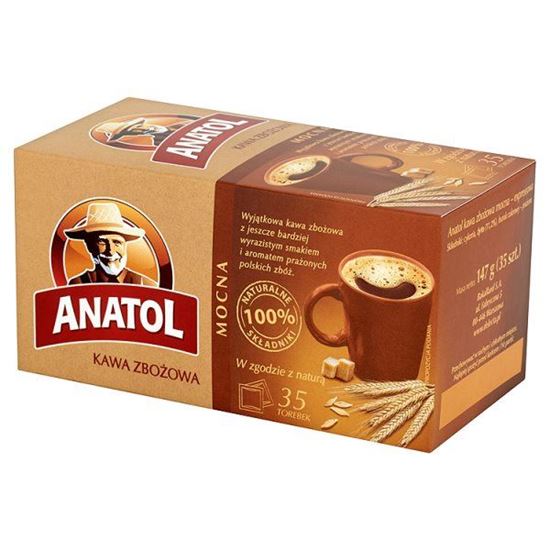 Obrazek Anatol Kawa zbożowa mocna 147 g (35 torebek)