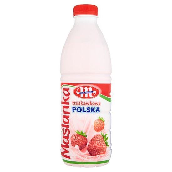 Obrazek Mlekovita Maślanka Polska truskawkowa 1 kg