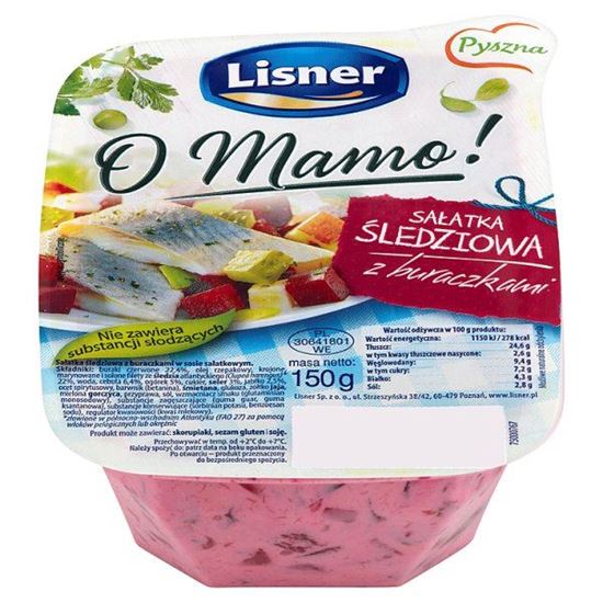 Obrazek Lisner O Mamo! Sałatka śledziowa z buraczkami 150 g