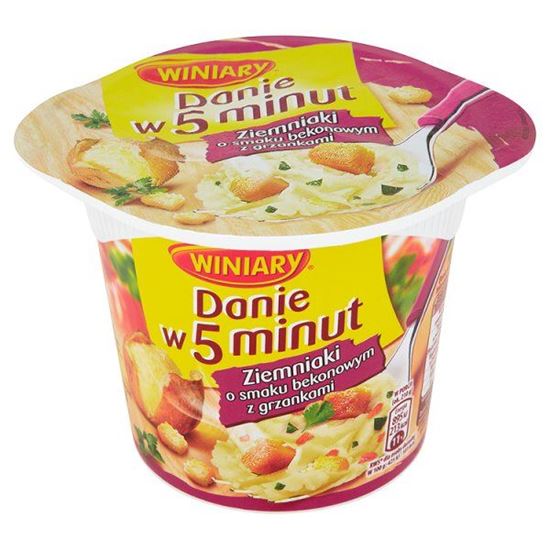 Obrazek Winiary Danie w 5 minut Ziemniaki o smaku bekonowym z grzankami 51 g